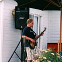 USA ID Middleton 2000JUL15 Party RAY Wade 007  "Hoss" Janusik on bass. : 2000, Americas, Date, Events, Idaho, July, Middleton, Month, North America, Parties, Places, USA, Wade Ray's, Year